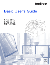 Brother IntelliFax-2840 User manual