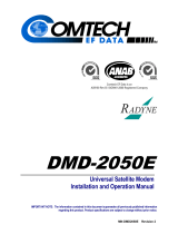Comtech EF Data DMD-2050E Operating instructions