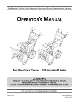 Yard Machines 390 Shown User manual