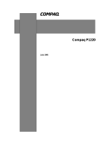 Compaq P1220 User manual