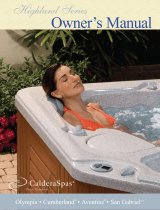 Caldera Spa Highland Series 2009 User manual