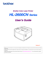 Brother HL-2600CN Series User manual