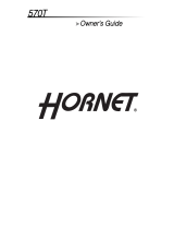 Hornet 570T User manual