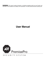 ADT Security Services PremisePro User manual