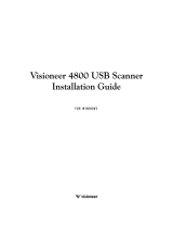 Visioneer 4800 User manual