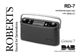 Roberts Radio Gemini RD7( Rev.1)  User manual