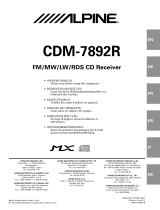 Alpine CDM-7892R User manual