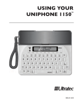 Ultratec Uniphone 1150 User manual
