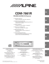 Alpine CDM-7861R Owner's manual