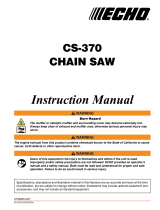 Echo CS-370 User manual
