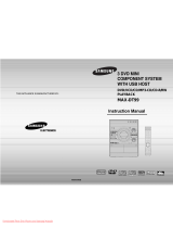 Samsung MAX-DT99 User manual