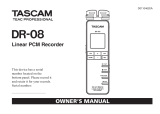 Tascam DR 25 Owner's manual