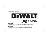 DeWalt DCF815-XE T 1 Owner's manual