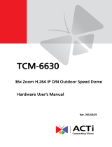 ACTi TCM-6630 User manual
