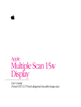 Apple 15AV User manual