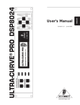 Behringer ULTRA-CURVE PRO DSP8024 User manual
