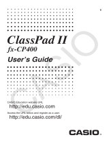 Casio CLASSPAD II User manual