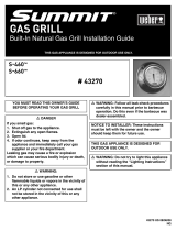 Weber Summit Gas Grill S-460 Installation guide