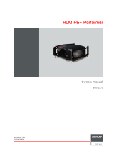 Barco RLM R6 Performer User manual