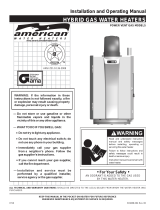 American Water Heater GH-90N User manual