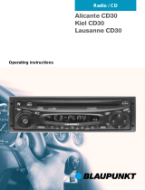 Blaupunkt ALICANTE CD30 Owner's manual