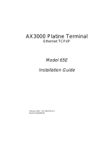 Axel AX3000 Platine Terminal Ethernet TCP/IP 65E User manual