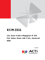 ACTi KCM-3311 User manual