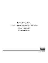 Barco RHDM-2301B User manual