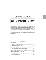 Plus BF-041S User manual