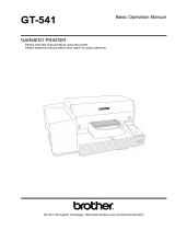 Brother GT-541 User manual