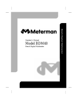 Wavetek Meterman BDM40 User manual
