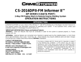 CrimeStopper CS-2016DPII-FM Informer II User manual