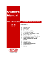Defy Appliances 731 User manual