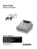Casio PCR-T265 User manual
