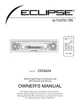 Eclipse - Fujitsu Ten CD3424 User manual