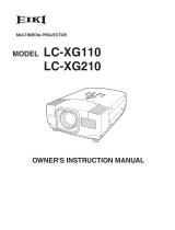 Eiki LC-XG210 User manual