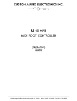 CAE RS-10MKII MIDI Foot Controller User manual