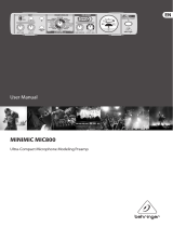 Behringer MIC800 User manual