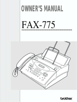 Brother FAX-775 Owner's manual