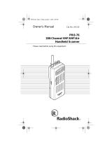 Radio Shack 200CH Owner's manual