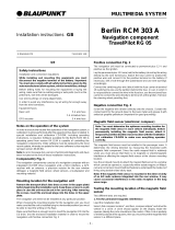 Blaupunkt BERLIN RCM 303A Owner's manual