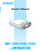 Epson EMP-7500 User manual