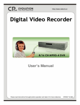 CPcam 8/16 CH MPEG-4 DVR User manual