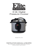 Cook's essentials Platinum EPC-678 User manual