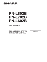 Sharp PN-L702B-driver User manual