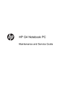 HP (Hewlett-Packard) Pavilion g4-1300 Notebook PC series User manual