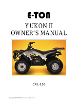 E-TON Yukon II CXL-150 Owner's manual