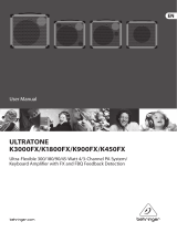 Behringer Ultratone K3000FX User manual