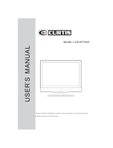 Curtis LCDVD194A User manual