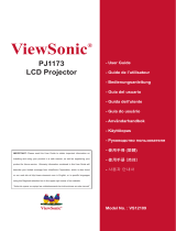 ViewSonic PJ1173 User manual